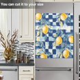 thumbnail image 3 of Yayeee Magnetic Dishwasher Cover for The Front Decoration Home Kitchen Machine Sticker Protector, Retro Plaid Lemon, 3 of 6
