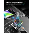 thumbnail image 4 of Transmisor FM Bluetooth Nulaxy NX10, adaptador de coche con cargador, 4 of 8