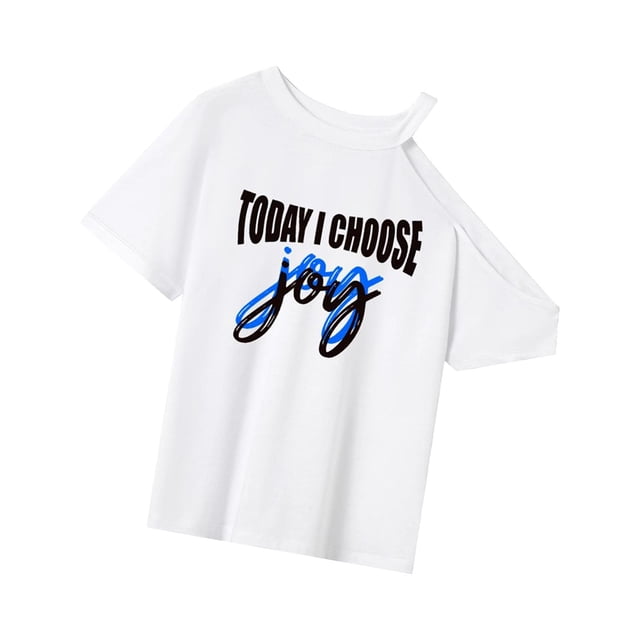 Camiseta para mujer Tops de verano Trajes casuales Camisa de cuello redondo para deportes de camping L
