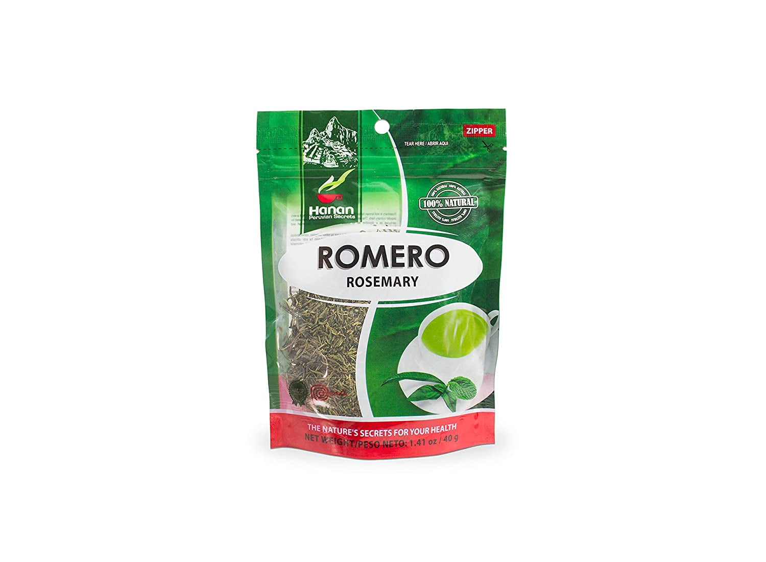 Hanan Peruvian Secrets Romero| 100% Natural Rosemary | 1.41oz / 40g |Naturally Aids in Alleviating Digestive and Menstrual Cramps | Promotes Healthy Circulation (3 Pack)