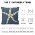 thumbnail image 6 of Nawypu  Starfish Pillow Cover 2pcs Retro Coastal Decor Square Pillowcase  Sofa Couch Bed Throw Cushion Cover Decoration PL732TR, 6 of 6