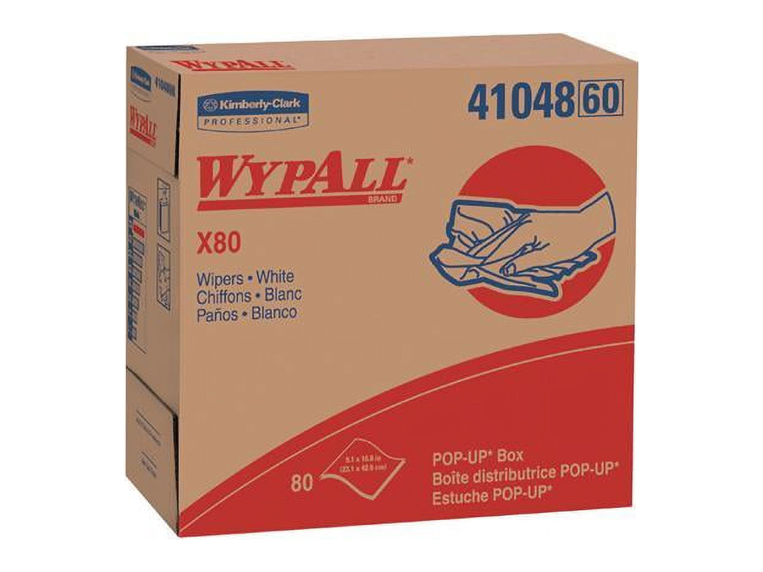 8.34 in. x 16.8 in. POP-UP Box HYDROKNIT X80 Cloths - White (5-Boxes/Carton)