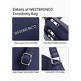 thumbnail image 4 of Bandolera WESTBRONCO, talla mediana, con hombro, azul marino, 4 of 9