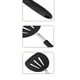 thumbnail image 3 of Espátula ultra flexible de silicona ancha para tortitas, 101 puntas de cocina adicionales (negro verde azulado) Xemadio SNFLD566, 3 of 9