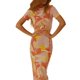 thumbnail image 2 of Txlixc Vestido de manga corta femenino elegante impresión de cuello redondo vestido de fiesta de verano Txlixc  moda, 2 of 9