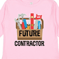 thumbnail image 4 of Inktastic Construction Future Contractor Boys or Girls Long Sleeve Toddler T-Shirt, 4 of 5