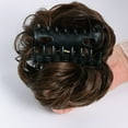 thumbnail image 2 of Messy Bun Hair Piece Curly Wavy Claw Clip Synthetic Fake Buns Hair Extensions for Women Daily Wear, 2 of 6