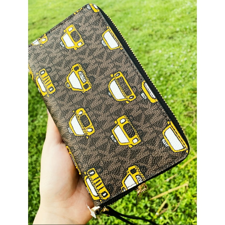 Michael Kors Jet Set Large Phone Wristlet Wallet Pvc Mk New York