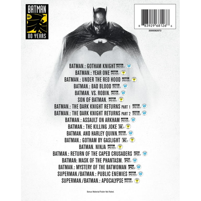 BATMAN 80th ANNIVERSARY DVD 18作品収録 BATMAN 80th ANNIVERSARY DVD 18作品収録 Amazon.com: Batman