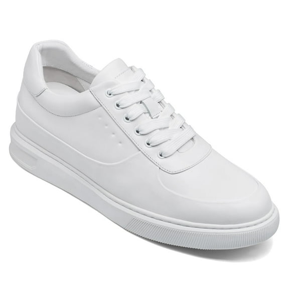 CMR CHAMARIPA Mens Elevator Shoes - Casual White Taller Sneakers Increase Height 6CM / 2.36 Inches