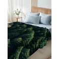 thumbnail image 5 of Green Forest Flat Sheet Only Twin Size, Soft Breathable Bed Top Sheets for Mattress, Modern Pine Trees Mysterious Art Luxury Bedding Flat Sheets for Home Hotel Bedroom Bed Protection, 5 of 9