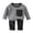 Black, variant on Gerichy Baby Boys Girls Plaid Set Round Neck Long Sleeve Cotton Tops Shirts Set Winter Home Elastic Waist Pants Comfy Lightweight 9M-12T