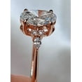 thumbnail image 4 of solitaire jewels 1.5CT Dainty Oval Moissanite Engagement Ring For Women, 14K Rose Gold, 4 of 5