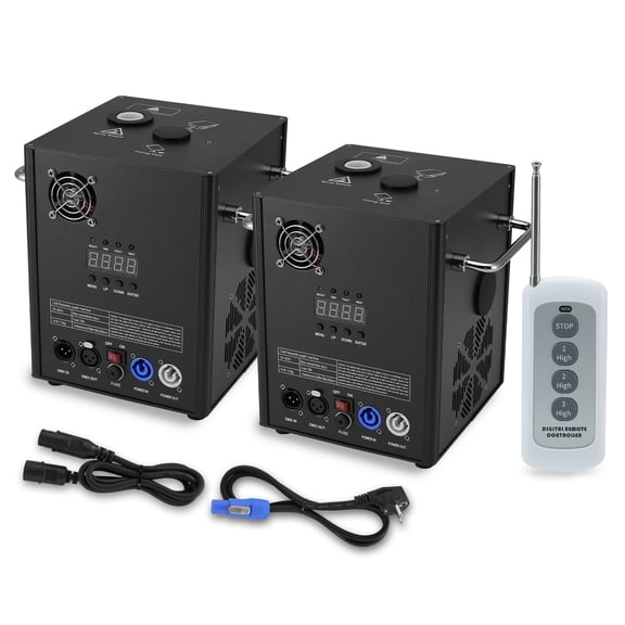 2 PCS 700W Cold Spark Machine DMX512 Firework Machine 6-19ft Adjustable for Wedding Stage Party DJ Disco,Black