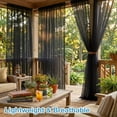 thumbnail image 4 of DONGPAI Outdoor Mosquito Netting for Patio - DIY Cut to Size High Density Bug Screen Mesh Lightweight Outdoor Sheer Curtains for Gazebo Pergola Porch - Rod Pocket Hang, 5.2 ft x 10 ft (1 Panel), 4 of 10
