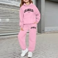 thumbnail image 2 of Gaexia Boys Tracksuit 10-12 Sweatshirt and Pants Soccer Outfit Printed Hoodie Sets 2 Pieces Kids Sweatsuit Clothing Set,za10-Pink,90, 2 of 5