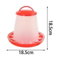 thumbnail image 5 of Cheers.US Chicken Automatic Feeder Fowl Poultry Farming Breeding Water Food Feed Dispenser Poultry Feeder, Waste Free Chicken Feeder Jar, Baby Chick Feeder for Birds Pigeon Quail, 5 of 5