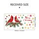thumbnail image 4 of Adhesivos de pared navideños con forma de piña con forma de cardenales rojos, 30 x 60 cm, 4 of 4