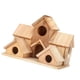 thumbnail image 4 of Wood Bird House Hummingbird Nest Room Decor Courtyard House colgando Cuerva colgante para cardenales de amor Pinches Sparrowbirds Bluebirds, 4 of 9