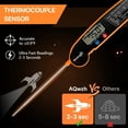 thumbnail image 3 of Instant Read Meat Thermometer for Grill and Cooking. Best Waterproof Ultra Fast Thermometer with Backlight & Calibration. Digital Food Probe for Kitchen, Outdoor Grilling and BBQ!, 3 of 5