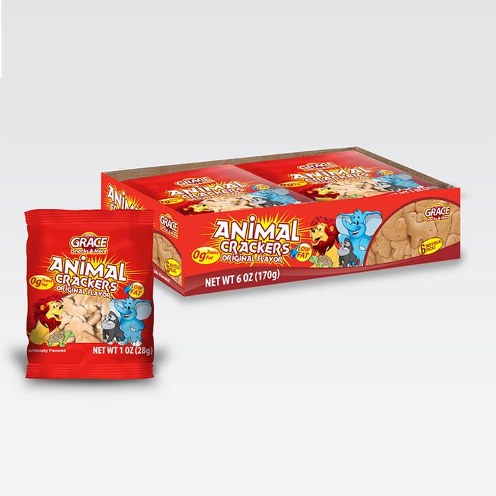 Grace Animal Crackers Original 1 oz (6 Cookies) Galletas de Animales