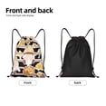 thumbnail image 5 of Kdxio Cute Bee Gnome Print Drawstring Backpack Bag,Waterproof Draw String Back Sack, Gym Drawstring Bags Swim Bag For Unisex, 5 of 9