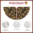 thumbnail image 3 of Sikiie Flying Furry Honey Bees Nativity Christmas Tree Skirt, Jesus Christian Winter Holiday Tree Mat Decoration(30-48IN)48", 3 of 6