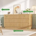 thumbnail image 3 of Fiogmub 9 Drawer Dresser for Bedroom, Wide Chest of Drawers TV Stand, Clothes Storage Cabinet Organizer for Living Room, Wood, 3 of 7