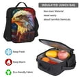thumbnail image 5 of Pofeuu Geometric American Bald Eagle Print Backpack Travel Backpacks With Lunch Bag Pencil Bag Set 3 pcs Set Cartoon Backpack, 5 of 7