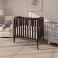 thumbnail image 6 of Dream On Me 2-in-1 Folding Portable Mini Crib, Chocolate Chip, 6 of 8