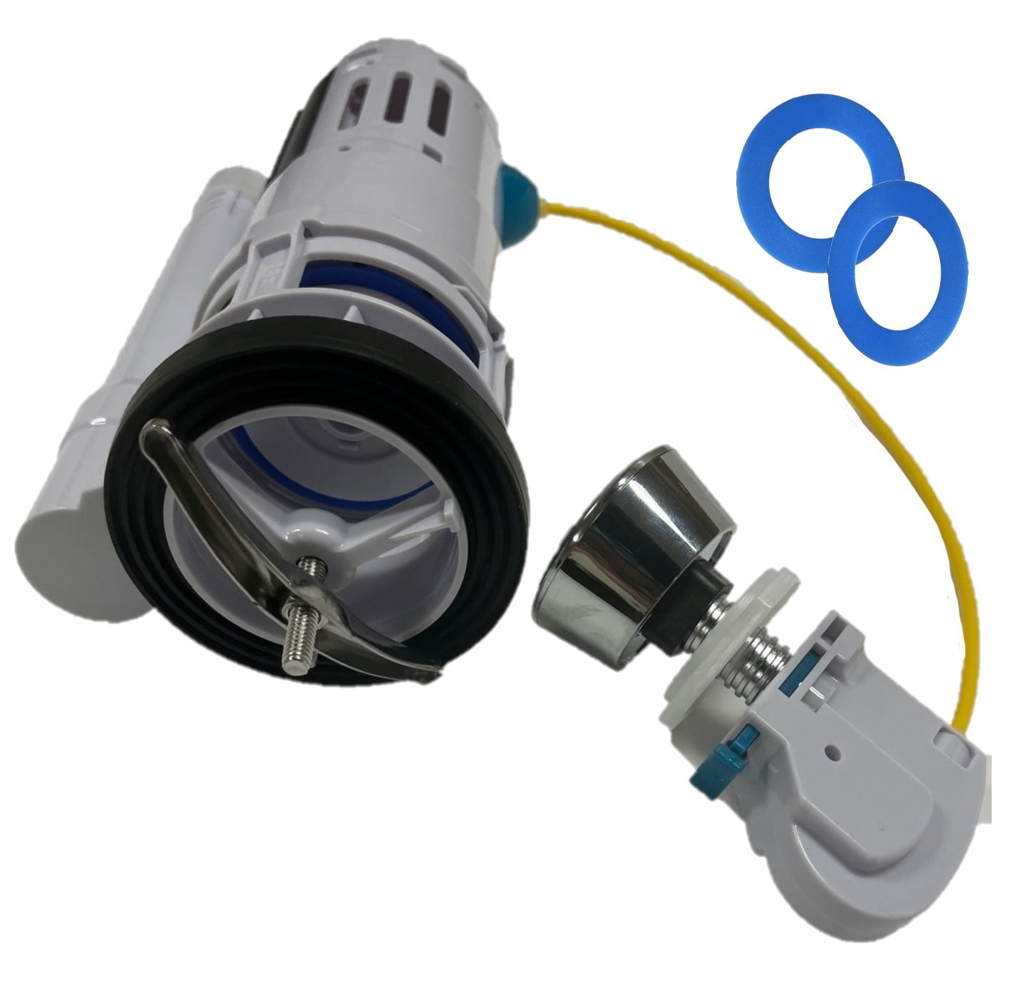 Jacuzzi Dual Flush Cable Valve with Button, 2.5 inch Flush Hole