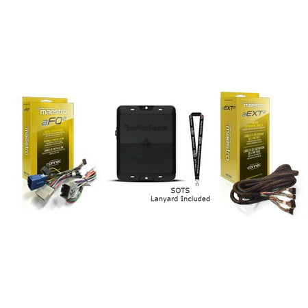 Car Signal Processor Rockford DSR1 8-Channel Signal Processor, FO2 T harness for select Ford Vehicles and HRN-AR-EXT2 2-meter extension cable ()