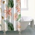thumbnail image 4 of Pioneer Flower Floral Print Pattern Shower Curtain 72"x72" ,Bathroom Decorative Shower Curtains Set with 12 Hooks,Modern Waterproof Washable Shower Curtain, 4 of 6