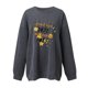 thumbnail image 2 of Gibobby Sudadera de mujer Sudadera suelta casual con estampado navideño de manga larga con cuello redondo para mujer de manga larga(Gris oscuro,XL), 2 of 3
