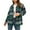 Green, variant on jsaierl Womens Shacket Jacket Flannel Shacket Fall Plaid Jackets Long Sleeve Button Down Shirts Boyfriend Blouses Tops