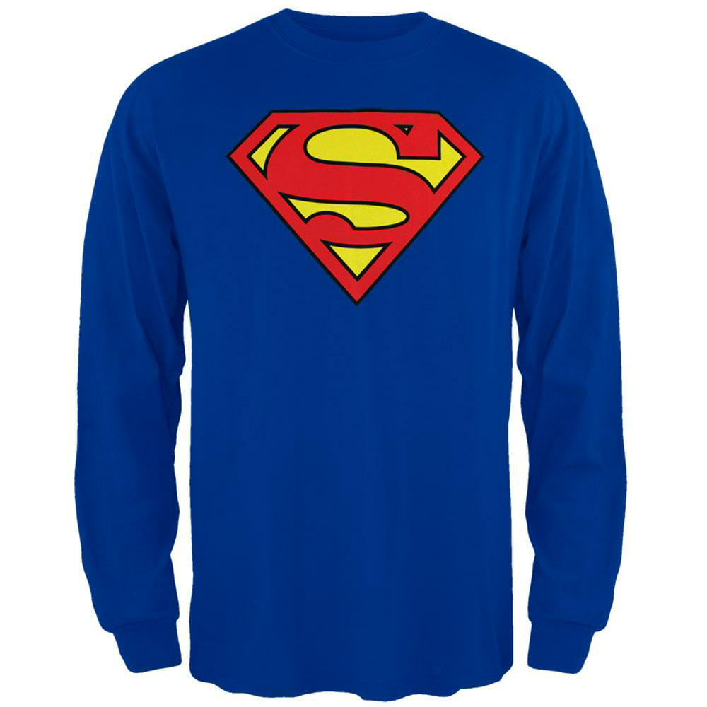 Superman - Superman - Shield Long Sleeve T-Shirt - Walmart.com ...