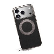 Magnetic for iPhone 13 Pro Premium PU Leather Case, Classic Invisible Ring Holder Stand [Compatible with MagSafe] Ultra Slim Kickstand Shockproof Drop Protective Phone Case Cover, Black