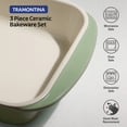 thumbnail image 5 of Tramontina Mae 3-Piece Ceramic Porcelain Baking Pans Set, Cactus, Non Stick Casserole Dishes for Oven, Rectangular Bakeware for Lasagna, Cakes and Loafs, 5 of 7