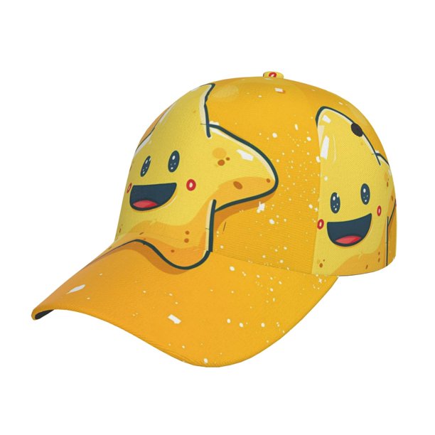Fotbe Happy Cartoon Star Gorro Clásico de Béisbol, Gorra Ajustable con Broche Snapback, Gorro de Exterior de Algodón Suave