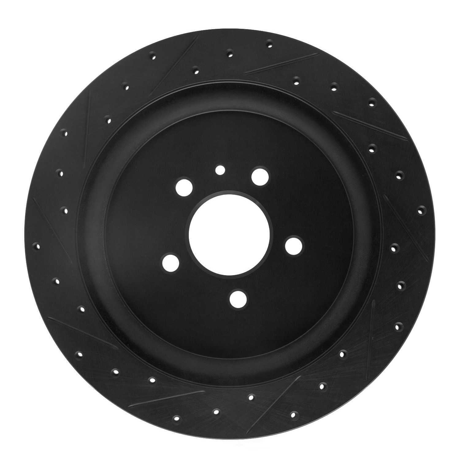 Dynamic Friction Company 633-54260R DFC Brake Rotor - Drilled And Slotted - Black