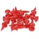 thumbnail image 4 of Paquete de 100 tees de golf de plástico rojo de 32 mm, 4 of 5