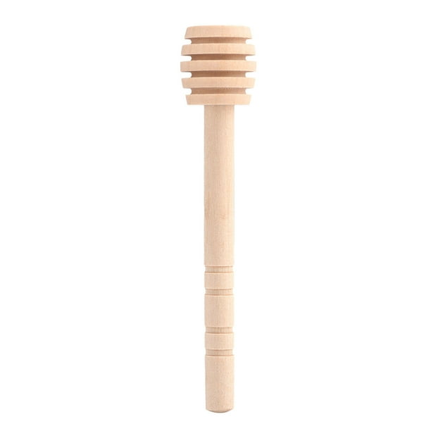Juego de 50 tarros de madera para el hogar con forma de cuchara para miel, para dispensar y recoger mermeladas, varilla agitadora de 10 cm