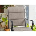 thumbnail image 3 of Walsunny Patio Swivel Bar Stools Set of 2, Outdoor Bar Height Patio Stools & Bar Chairs with High Back and Armrest for Backyard, Lawn Garden, Balcony and Pool , Gray, 3 of 8