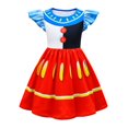 thumbnail image 1 of Tenue de Costume de Cheerleading pour Filles Sans Manches avec Jupe Robe de Soirée, 1 of 7