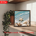 thumbnail image 6 of A 12*12-inch wooden framed painting - Serene Seashore. It can be used as a home decoration item or a great gift., 6 of 7