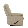 Homesvale Extra Large Wall Hugger Recliner, Barley Tan Velour