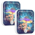 thumbnail image 2 of Magic Stars Mushroom 2 Pack LED Motion Sensor Night Light Plug into Wall Auto Dusk to Dawn Adjustable Brightness for Kids Bedroom Hallway Nursery Room, 2 of 7