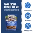 thumbnail image 3 of Freeze Dried Small Pet Treats - Resealable Bag of Treats for Ferrets - Ferret Snacks - Single Ingredient Ferret Food With No Preservatives Or Fillers- Small Animals Treats (1 oz, Turkey Heart), 3 of 7