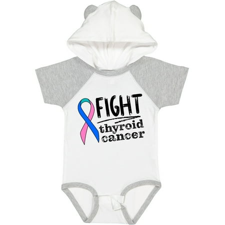 

Inktastic Fight Thyroid Cancer Pink Blue Teal Ribbon Gift Baby Boy or Baby Girl Bodysuit