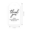 thumbnail image 5 of Koyal Wholesale Thank You For Celebrating With Us Favor Tags Minimal Modern Cardstock Gift Tags with Bakers 100-Pk, 5 of 5